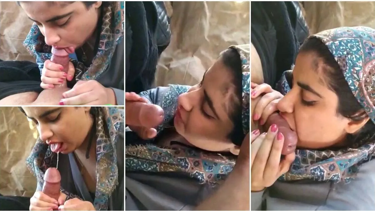 Beautiful Afghan girl Noor jerking off and sucking bf\