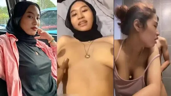 Big boobs Malay hijab girl hardcore sex in washroom by bf