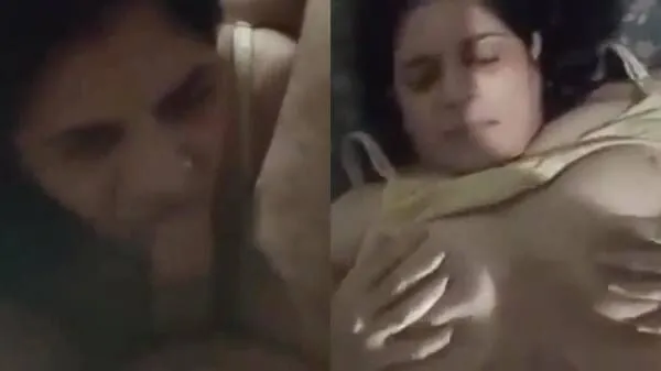 Busty Lahori aunty giving head & fucked secretly by nephew