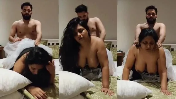 Busty mallu bride Sophia hard doggy fuck on first night