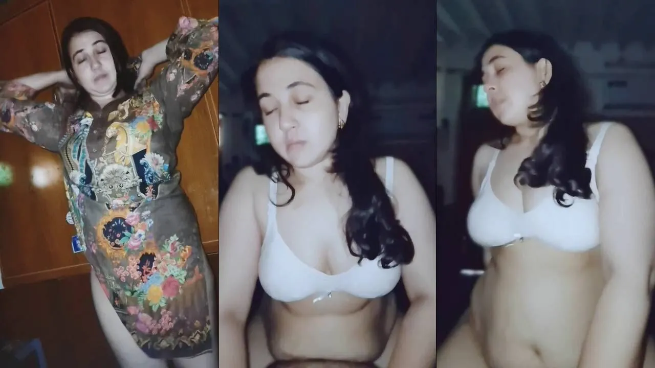 Chubby Paki wife in bra riding husband\