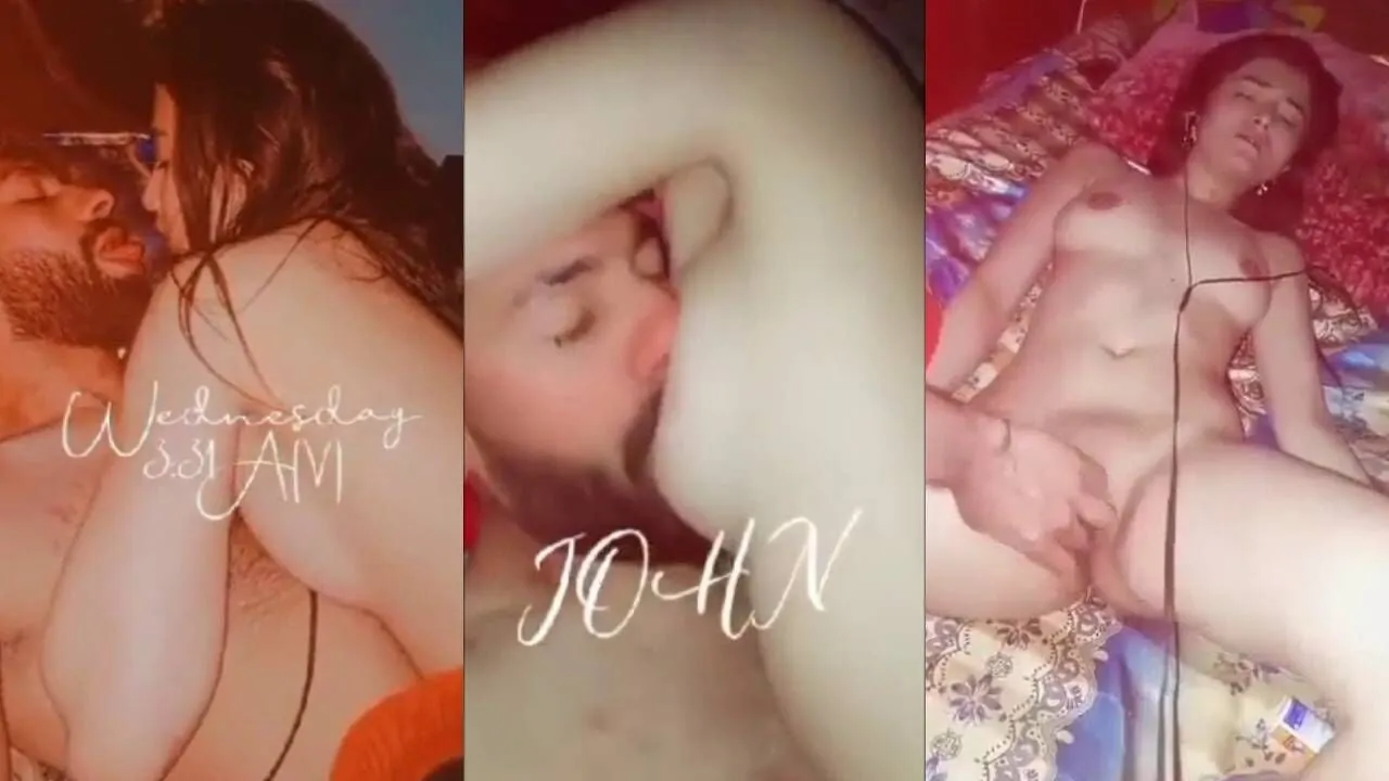 Newlywed Paki couple hot honeymoon romance clips merged