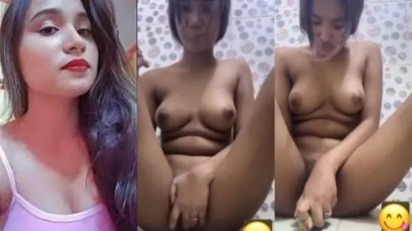 Nude Bangladeshi TikToker Ridhi fingering & cucumber sex viral