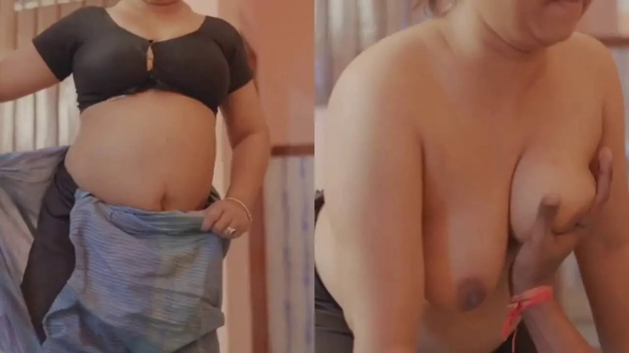 Owner seduces mature maid with morning wood and sucks her big boobs