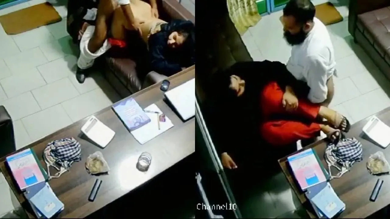 Pakistani college principal fucking teacher in office CCTV scandal