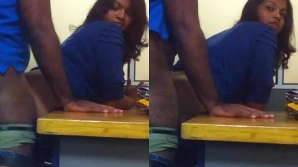 Sexy desi office girl risky bj and doggy sex with colleague mms