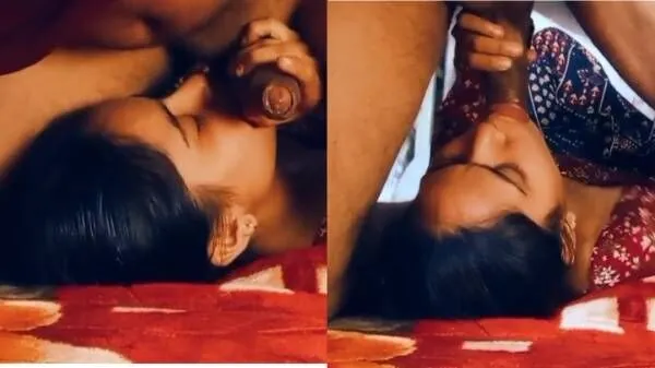 Desi college girl blowing jija\