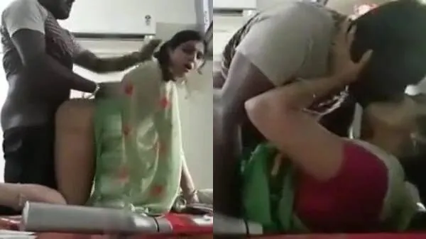 Desi maid in saree secret sex with house owner when wife away