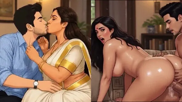 Sexy Indian bhabhis plans and fucks young studs (AI sex video)